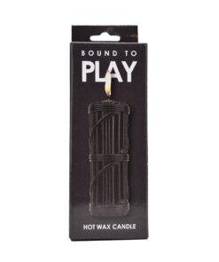 n12143 bound to play hot wax candle black pkg