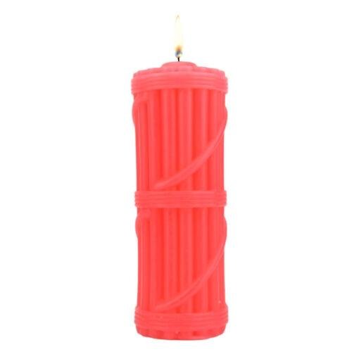 n12144 bound to play hot wax candle red