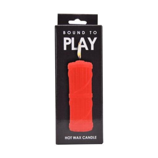 n12144 bound to play hot wax candle red pkg