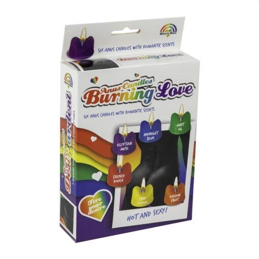 n12164 rainbow burning love anus candles 2