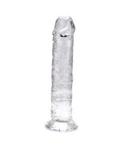 n12183 loving joy 7 5 inch suction cup dildo clear