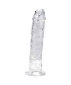 n12185 loving joy 9 5 inch suction cup dildo clear 1 1