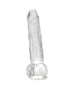 n12187 loving joy 8 inch dildo with balls clear 1