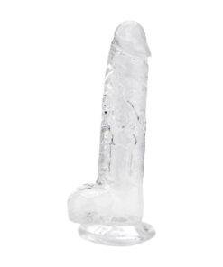 n12187 loving joy 8 inch dildo with balls clear 4