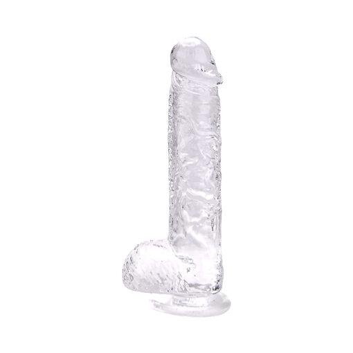 Loving Joy 9 Inch Dildo with Balls - Clear - Image 5