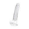 n12188 loving joy 9 inch dildo with balls clear