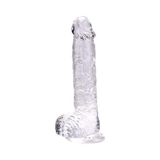 Loving Joy 9 Inch Dildo with Balls - Clear - Image 3