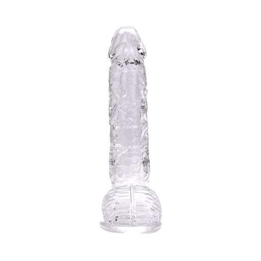 Loving Joy 9 Inch Dildo with Balls - Clear - Image 6