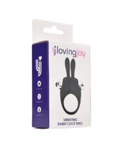 n12193 loving joy silicone vibrating rabbit cock ring 1 pkg