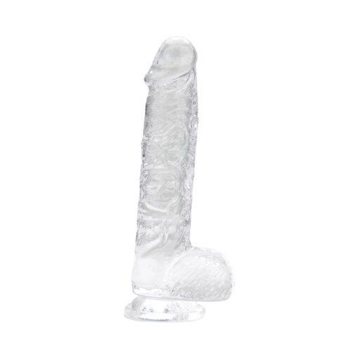 Loving Joy 6 Inch Dildo with Balls - Clear - Image 8