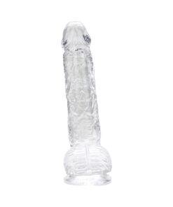 n12201 loving joy 6 inch dildo with balls clear 2