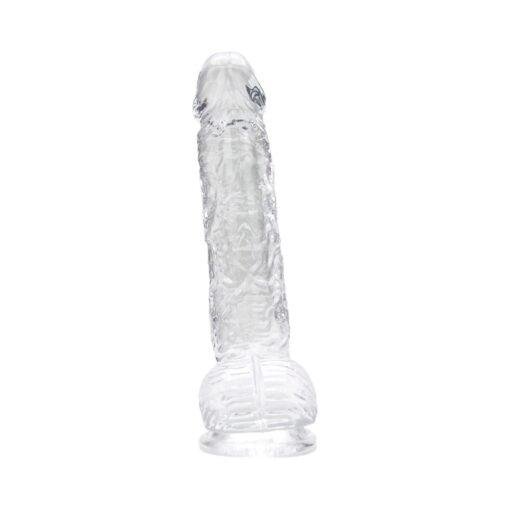 Loving Joy 6 Inch Dildo with Balls - Clear - Image 7