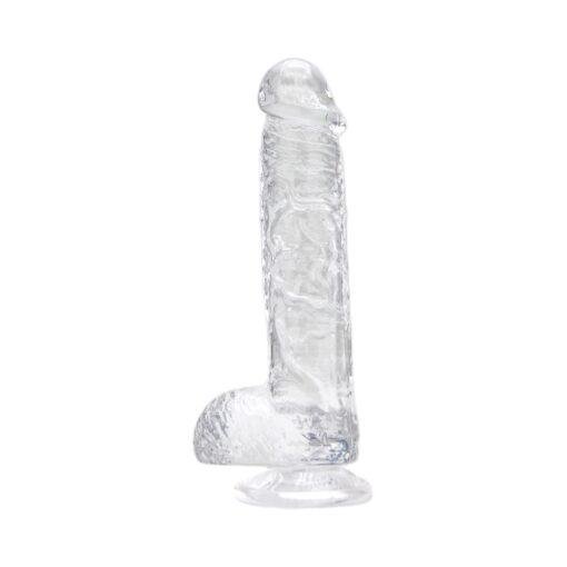 Loving Joy 6 Inch Dildo with Balls - Clear