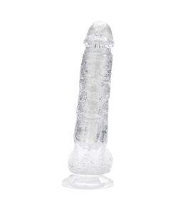 n12201 loving joy 6 inch dildo with balls clear 5