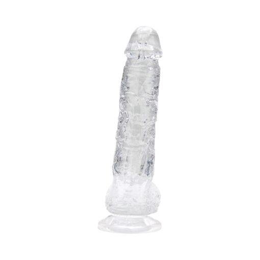 Loving Joy 6 Inch Dildo with Balls - Clear - Image 5