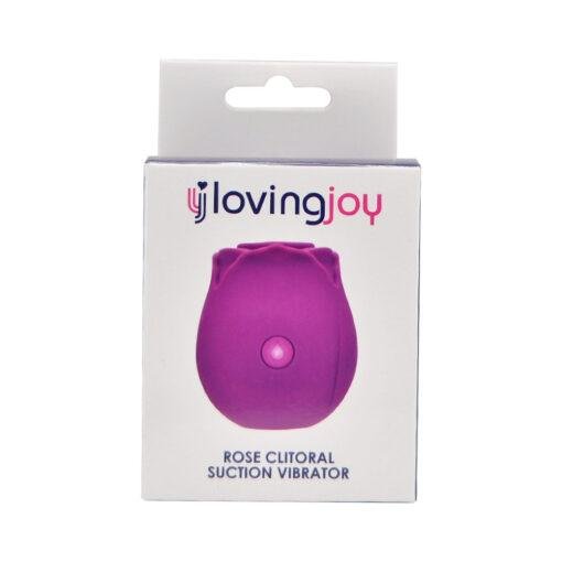 n12244 loving joy rose licking clitoral vibrator purple pkg