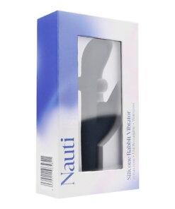 n12255 nauti silicone rabbit vibrator pkg 2