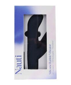 n12255 nauti silicone rabbit vibrator pkg