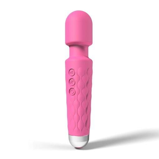 Loving Joy 20 Function Wand Vibrator - Pink - Image 3