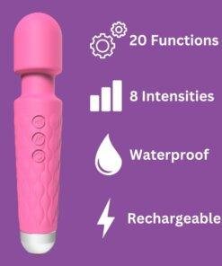 n12264 loving joy 20 function wand vibrator pink info