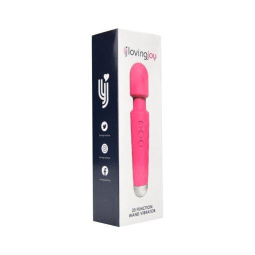 Loving Joy 20 Function Wand Vibrator - Pink - Image 7