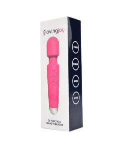 n12264 loving joy 20 function wand vibrator pink pkg 2