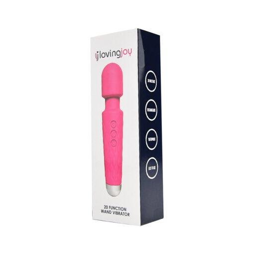 Loving Joy 20 Function Wand Vibrator - Pink - Image 8