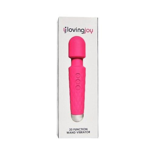 Loving Joy 20 Function Wand Vibrator - Pink - Image 6