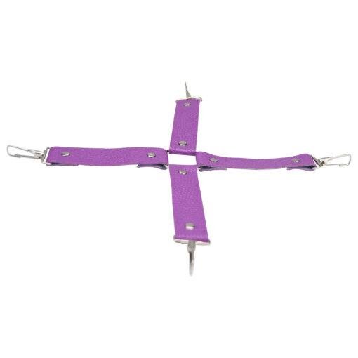 n12279 bound to play bondage kit purple 11 piece hog tie