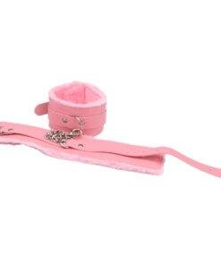 n12281 bound to play beginners bondage kit pink 8 piece ankle cuffs