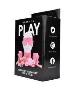 n12281 bound to play beginners bondage kit pink 8 piece pkg 2