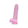 n12311 loving joy 7 inch dildo with balls pink 3