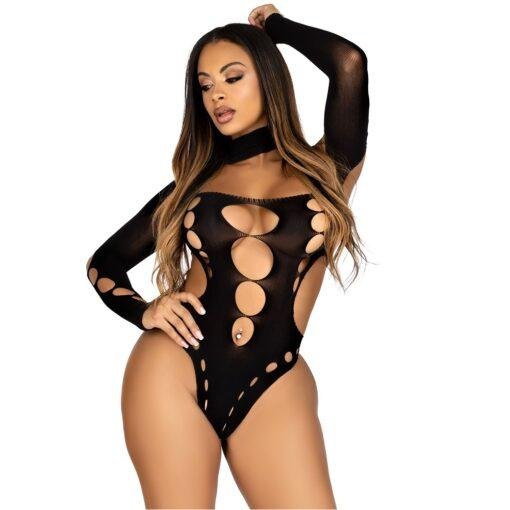 Leg Avenue Cut Out Bodysuit & Black Thong - Image 6