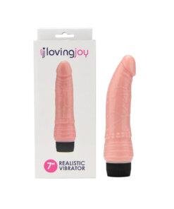 n12399 loving joy 7 inch realistic vibrator vanilla pkg product