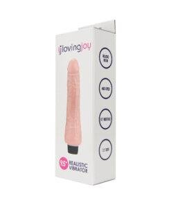 n12403 loving joy 9 5 inch realistic vibrator vanilla 2 pkg