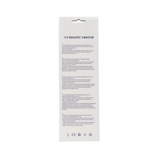 n12403 loving joy 9 5 inch realistic vibrator vanilla pkg bk