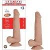 n12473 realcocks dual layer bendable dildo 7 5inch vanilla 1