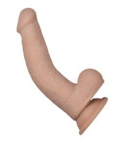 n12473 realcocks dual layer bendable dildo 7 5inch vanilla 4