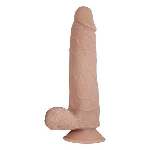 n12474 realcocks dual layer bendable dildo 8inch vanilla 2