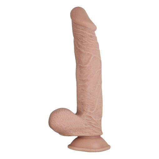 n12475 realcocks dual layer bendable dildo 9inch vanilla 2