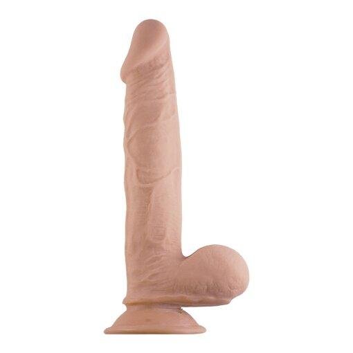 n12475 realcocks dual layer bendable dildo 9inch vanilla 3