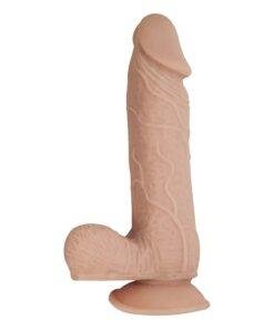 n12476 realcocks dual layer bendable dildo 7inch vanilla 2