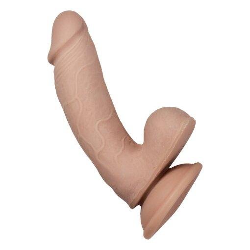 RealCocks Dual Layer Bendable Dildo 7 Inch - Vanilla - Image 5