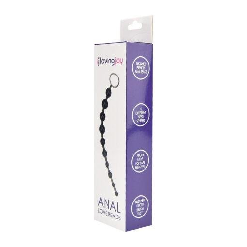 n8440 loving joy anal love beads black pkg 2