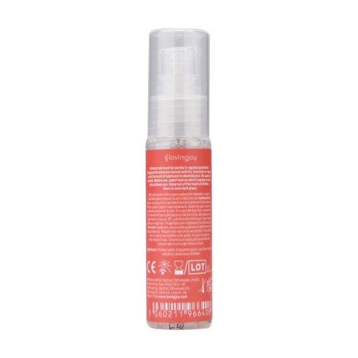 n12435 loving joy strawberry flavoured lubricant 30ml back