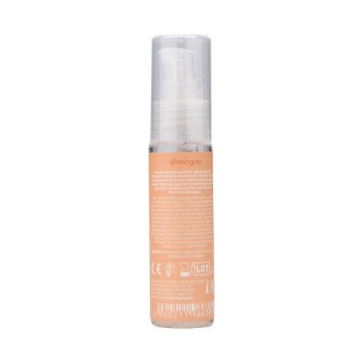 n12437 loving joy peach flavoured lubricant 30ml back