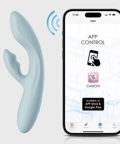 n12444 svakom chika app controlled flexible rabbit vibrator 11