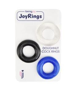 n11444 joyrings doughnut cock rings 3 pack pkg 1