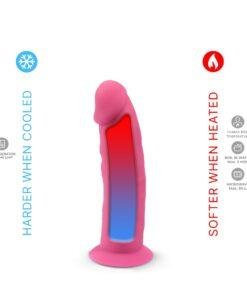 n11962 silexd 6inch glow indark silicone dildo wsuction cup pink 5