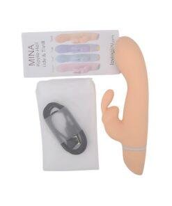 n12559 mina thrill g spot rabbit vibrator pkg inside